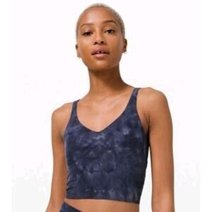 Lululemon Align Cropped Tank – Diamond Dye Asphalt Grey Size 0